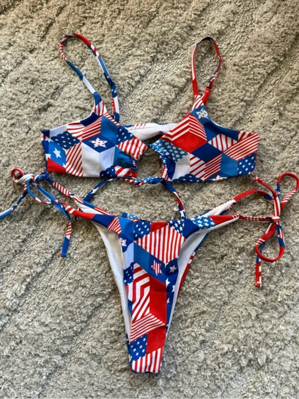 American Flag Bikini Set